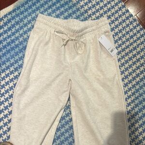 Yogalicious Cream Track Pants with Elastic Waistband